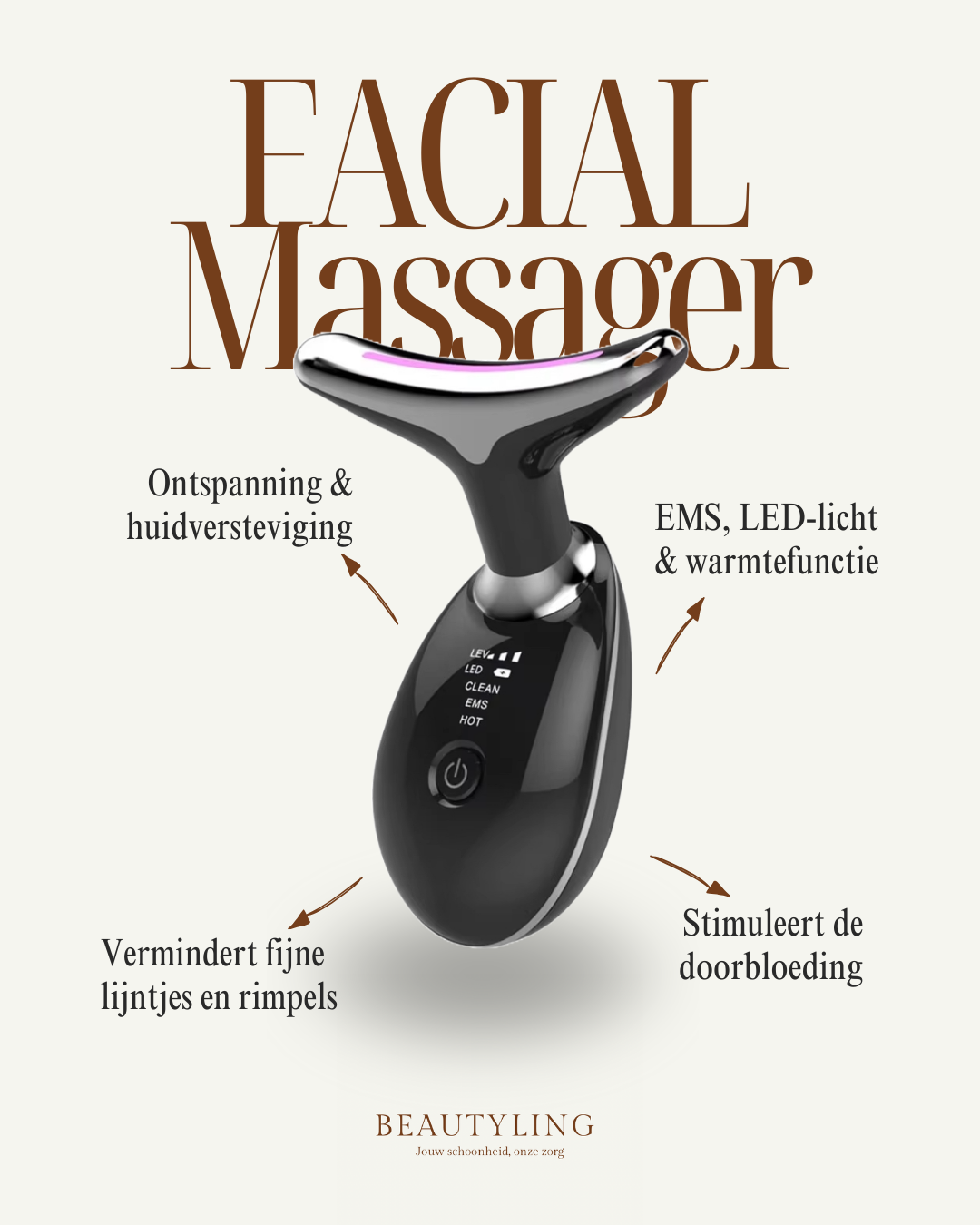 Beautyling EMS Gezicht & Nek Massager