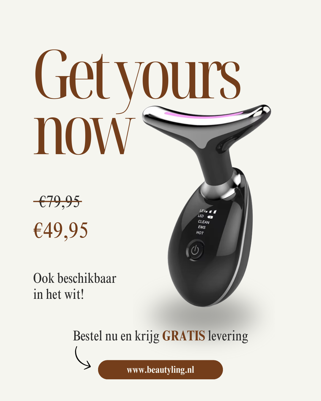 Beautyling EMS Gezicht & Nek Massager